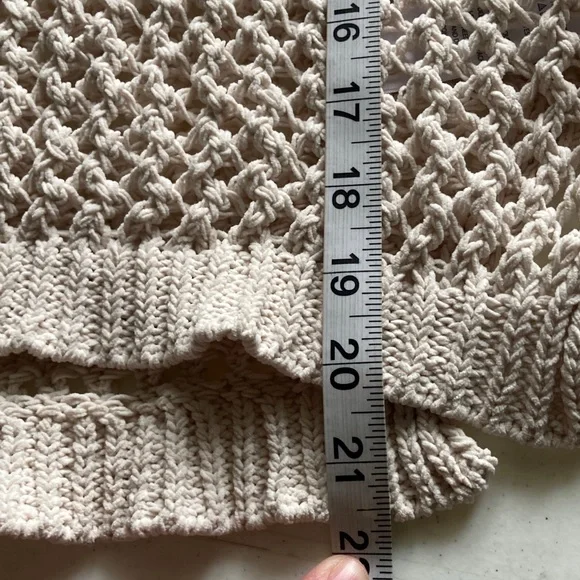 Open-Knit Hoodie Sweater in Cream by Artelier Nicole Miller - Picture 8 of 8